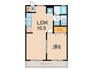 リバ-イ-スト・S【2階】の間取り