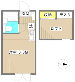 マイプラン旭丘B棟【1階】の間取り
