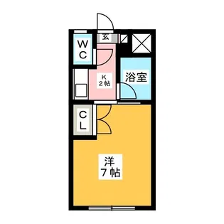 HKビル穂波【1階】の間取り