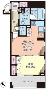 ドルフ日本橋人形町【3階】の間取り