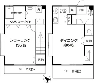 フローラルハイツII【2階】の間取り