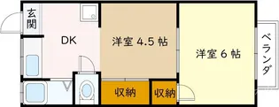 岡崎文化A棟【2階】の間取り