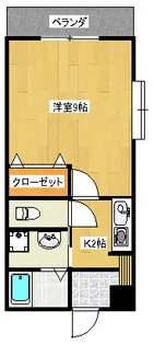 マンションTAKUMI【2階】の間取り