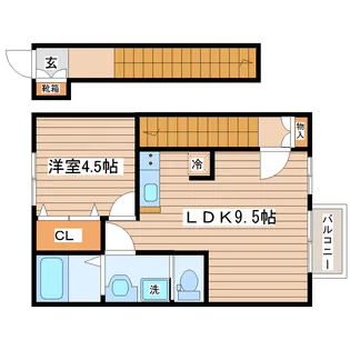 ARC CITY ASUTO NAGAMACHI【2階】の間取り