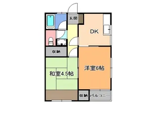 メゾンド田渕【3階】の間取り