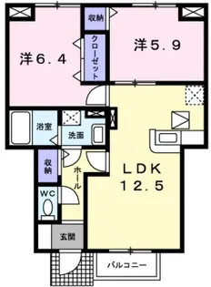 ソレイユ白浜北I【1階】の間取り