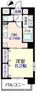 メゾン・フジ山伏町【6階】の間取り