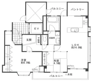 エトワール関【3階】の間取り