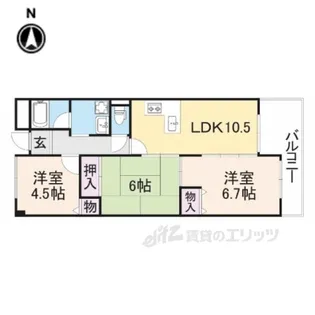 長楽ビル【8階】の間取り