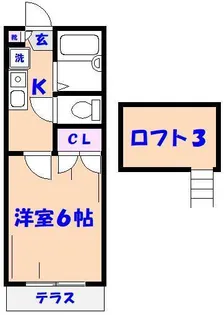 ブライトコーポ【1階】の間取り