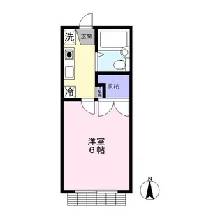レインボー石川台【1階】の間取り