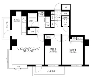 イトーピア白金ステーションプラザ【7階】の間取り