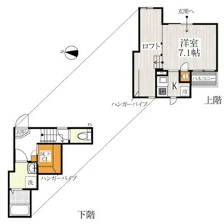 CB佐賀リオン【1階】の間取り