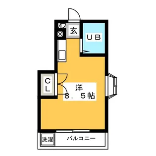 グリーンコート四谷【3階】の間取り