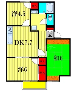 ロイヤルハイツ【2階】の間取り