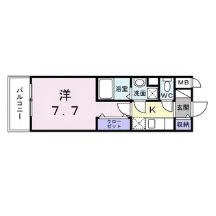 スアヴィス谷在家【3階】の間取り