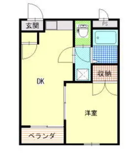 ジョイフル大門【1階】の間取り
