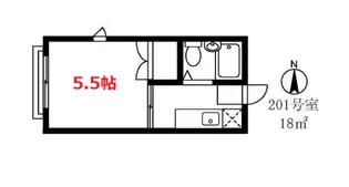 カミール洗足池【2階】の間取り