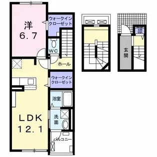 アルカンシェル暁【3階】の間取り