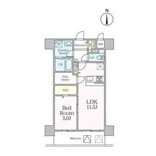 ハイドランジア東別院【2階】の間取り