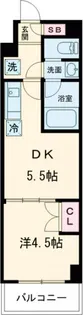 ハーモニーレジデンス高田馬場【4階】の間取り