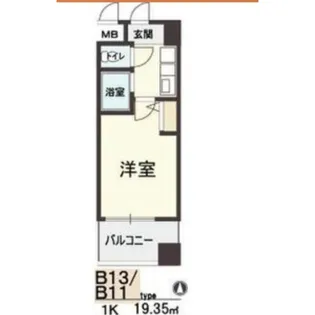 HOPE CITY天神橋【10階】の間取り