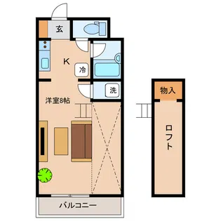 メゾン北寺【2階】の間取り