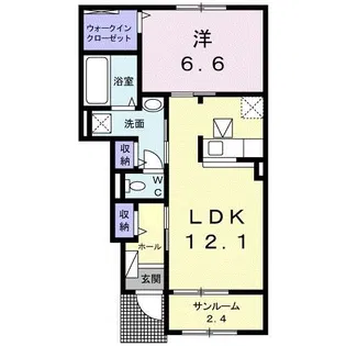 リーブル ハウスII【1階】の間取り