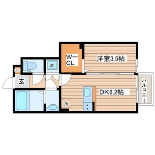 Olive長町南【1階】の間取り
