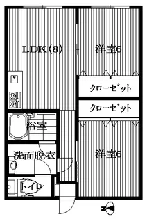 サンヒルズ諏訪【2階】の間取り