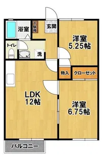 ランドスケープDEFG【2階】の間取り