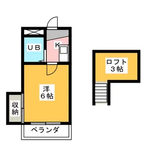 リヴェール築地口【2階】の間取り
