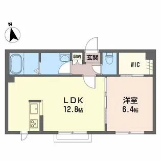 シャーメゾンペットランドA【2階】の間取り