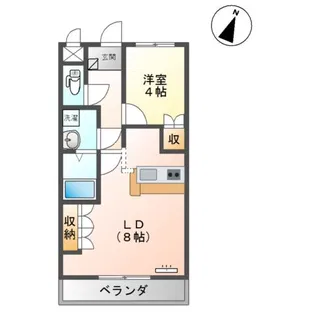 ディア・ベルジュ【2階】の間取り