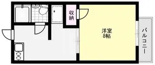 レピュートウエハラ【1階】の間取り