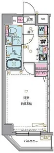 GENOVIA亀戸IVskygarden【5階】の間取り