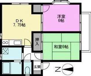 オーパーヴィラージュA【1階】の間取り