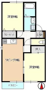 セジュール高野 A棟【2階】の間取り