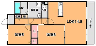 ベルメゾン奈良南【4階】の間取り