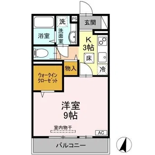 マレアガーデン新横浜D【1階】の間取り