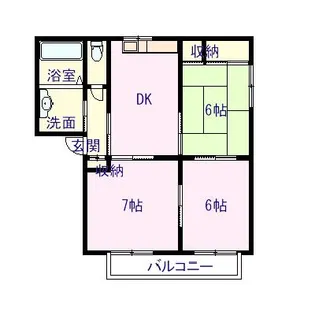 バリュージュ野沢【2階】の間取り