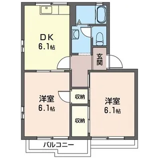 グリーンハイム【2階】の間取り