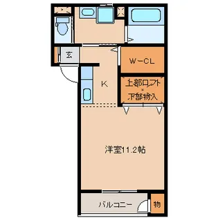 ブエナビスタホーム【1階】の間取り