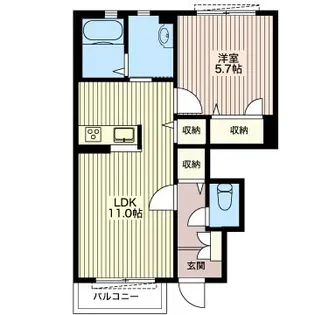メゾン・プレシャス【1階】の間取り