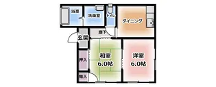 ガーデンコーポ【1階】の間取り
