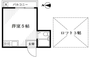 プラザ桃井【2階】の間取り