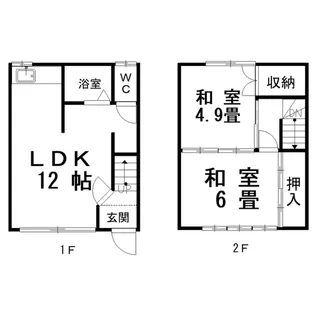 桜荘【1階】の間取り