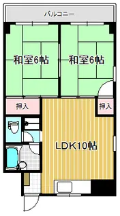 キャッスル305【2階】の間取り