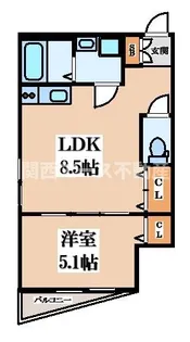 DAIKO+額田【3階】の間取り