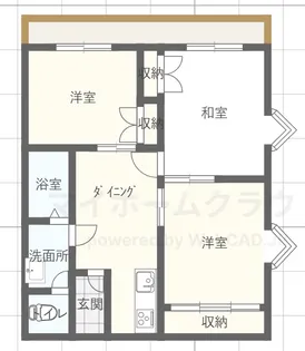 ヴィラ石川【5階】の間取り